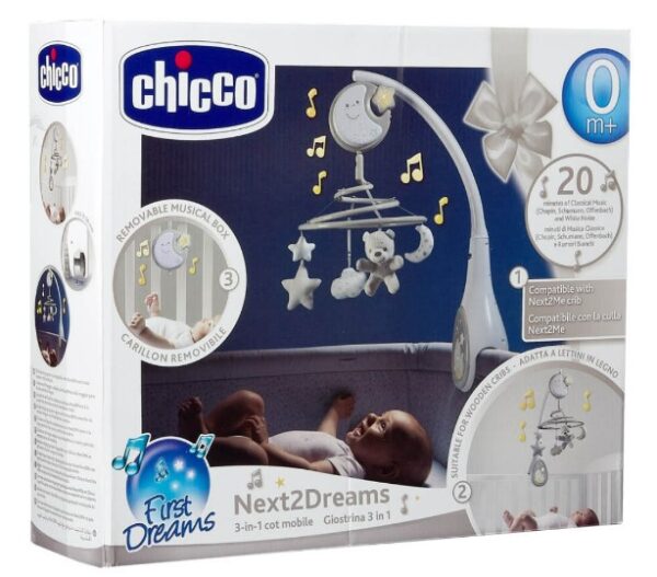 Chicco Next2Dreams 3in1 cot mobile 0m+ grey