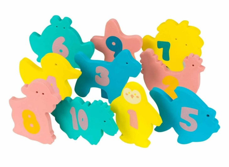 Clevamama play & learn bath toys 10m+