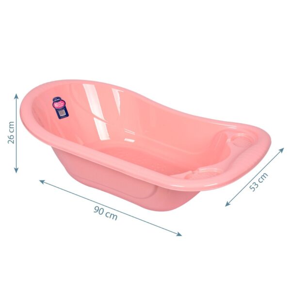 Sevibebe Pink Baby Bathtub With Drain