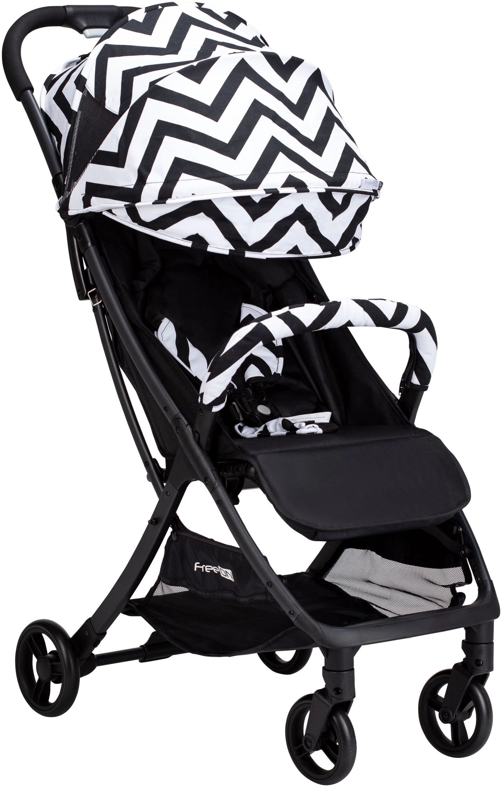 Black and 2025 white stroller