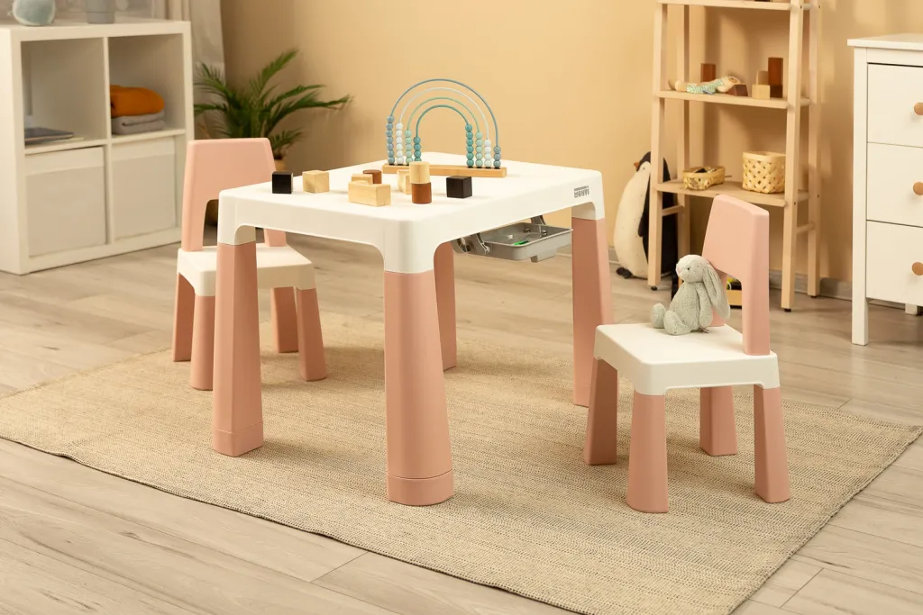 Monti Chair & Table Set - Pink