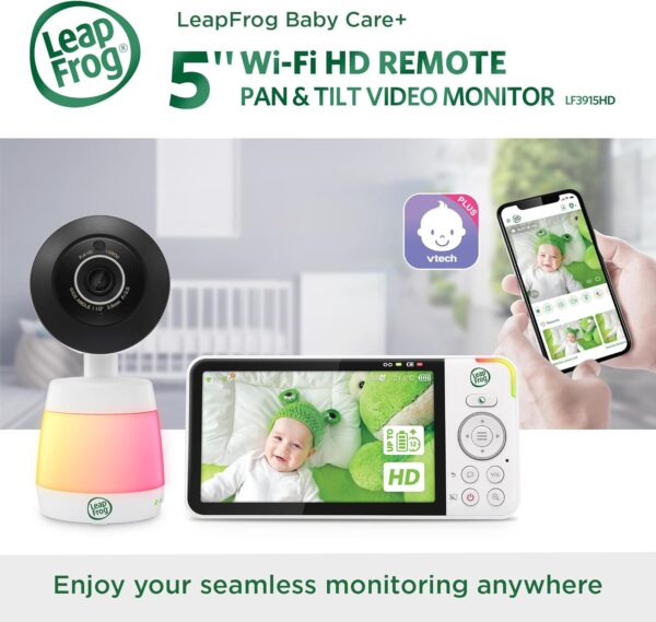 LeapFrog Smart WiFi Video Baby Monitor with Camera & Audio - Image 2