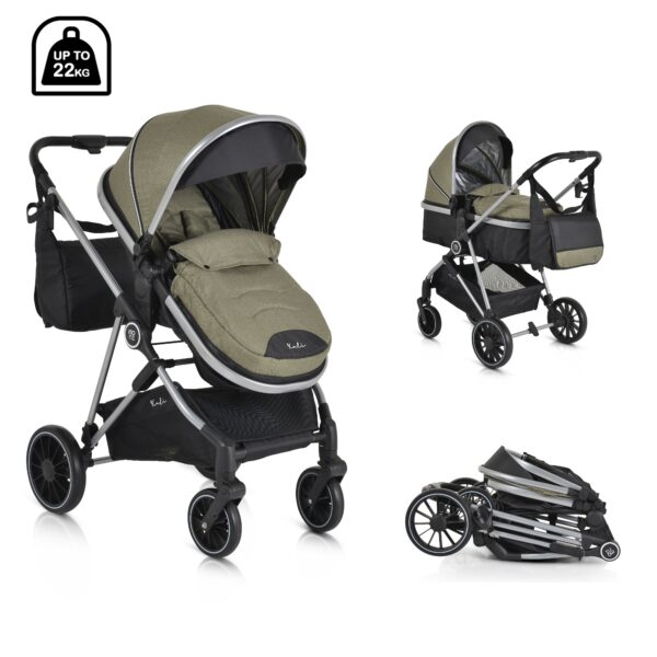 Moni Kali Baby Stroller - Olive Green