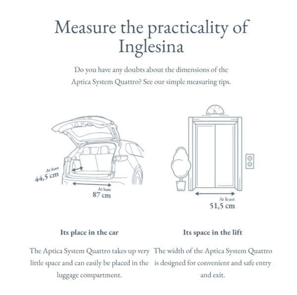 Inglesina Aptica 4in1 Travel System 2025 - Platinum Grey - Image 2