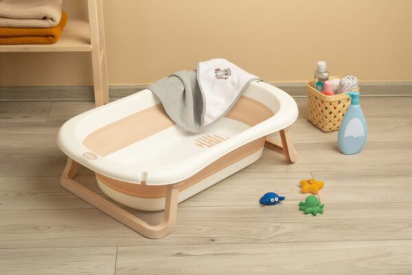 Foldable Baby Bath - Beige