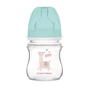 Canpol babies Anti-colic Wide Neck Bottle 120ml PP Easy Start EXOTIC ANIMALS
