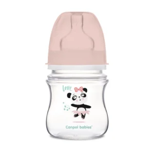 Canpol babies Anti-colic Wide Neck Bottle 120ml PP Easy Start EXOTIC ANIMALS
