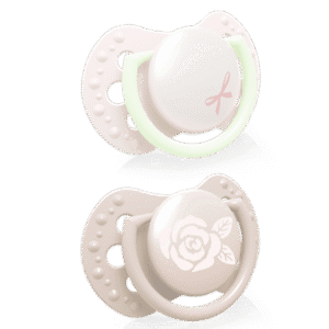 LOVI Silicone Dynamic Soother 0-2m 2 pcs Baby Shower Girl