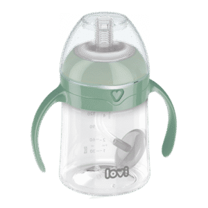 LOVI First cup with weighted straw 150ml Green