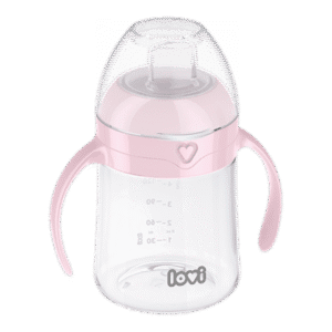 First cup with spout LOVI 150 ml Pink