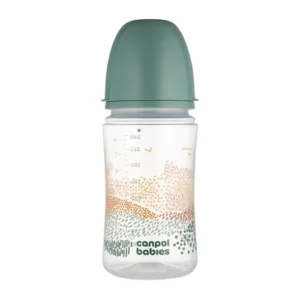 Canpol babies Anti-Colic Bottle EasyStart 240ml MOUNTAINS green