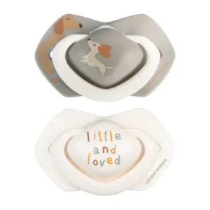 Canpol babies Light touch Silicone Symmetrical Soother 0-6m DOGS 2 pcs