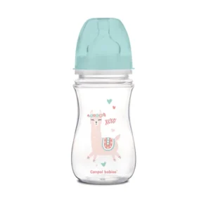 Canpol babies Anti-colic Wide Neck Bottle 240ml PP Easy Start EXOTIC ANIMALS