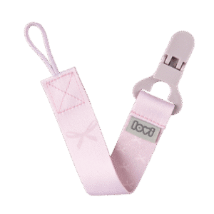 LOVI Soother Clip with Ribbon Baby Shower Girl