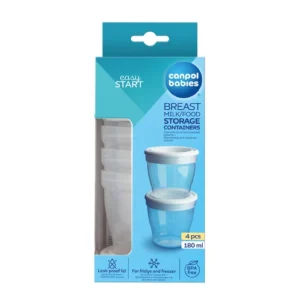 Breast milk / food storage containers 4 pcs (180 ml)