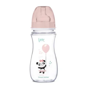 Canpol babies Anti-colic Wide Neck Bottle 300ml PP Easy Start EXOTIC ANIMALS