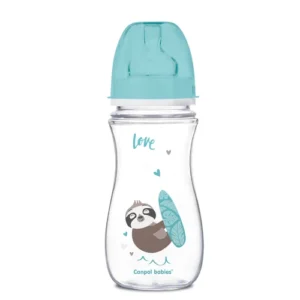 Canpol babies Anti-colic Wide Neck Bottle 300ml PP Easy Start EXOTIC ANIMALS