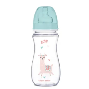 Canpol babies Anti-colic Wide Neck Bottle 300ml PP Easy Start EXOTIC ANIMALS