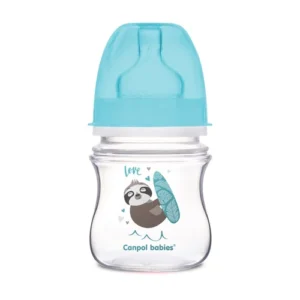 Canpol babies Anti-colic Wide Neck Bottle 120ml PP Easy Start EXOTIC ANIMALS