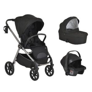 Unique 3-in-1 Carbon-Black Stroller