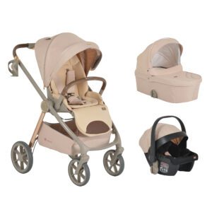 Unique 3-in-1 Macadamia-Beige Stroller
