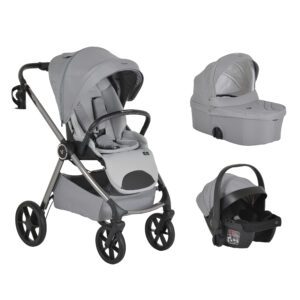 Unique 3-in-1 Cloud-Silver Stroller